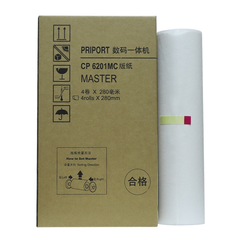 Factory Wholesale DX2430 Copyprinter Master Roll for Ricoh DX-2430C Gestetner CP6201C Digital Dplicator