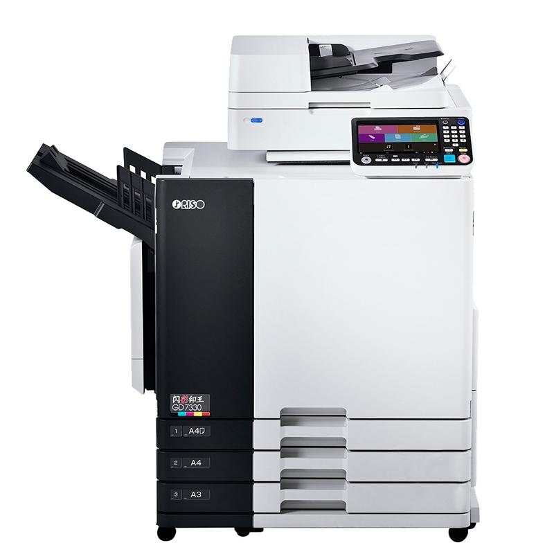 GD7330 GD9630 Used Refurbished Risos ComColor Digital Duplicator Machine Color High-Speed Inkjet Printer Copier