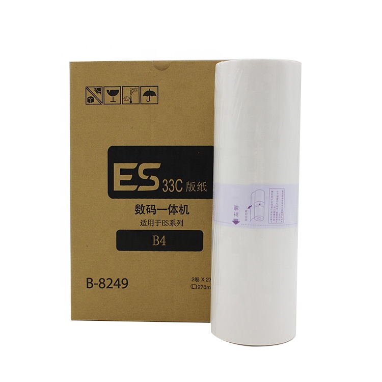 ES33C B-8249 Compatible ES B4 Master Roll for Use in Riso ES2561C 255zl ES2591C Digital Duplicator Printer 100m